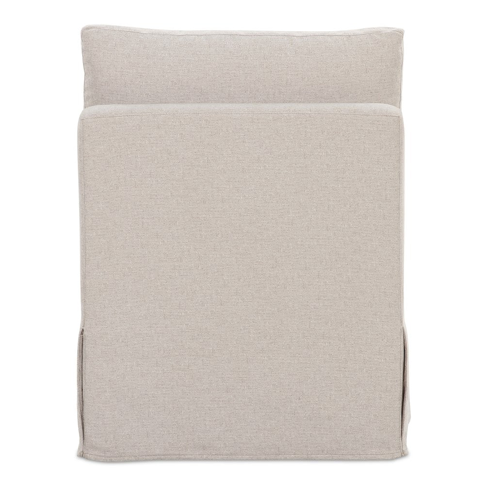 Fable Slipcover Dining Slipper Chair Beige