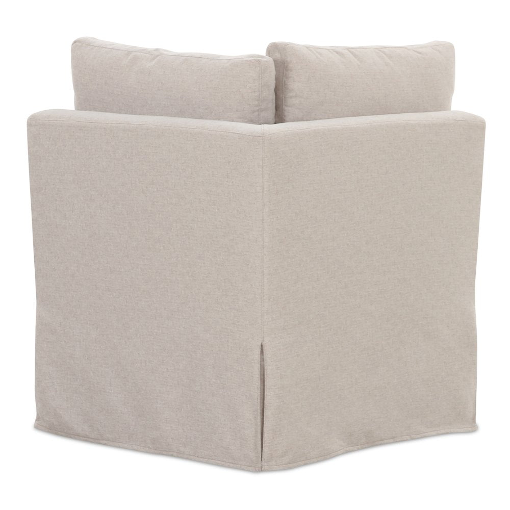 Fable Slipcover Dining Corner Chair Beige