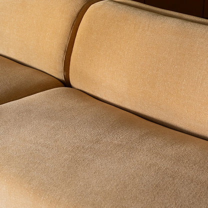 Naomi 2 Piece Convex Modular Sectional Golden Yellow