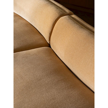 Naomi 2 Piece Convex Modular Sectional Golden Yellow