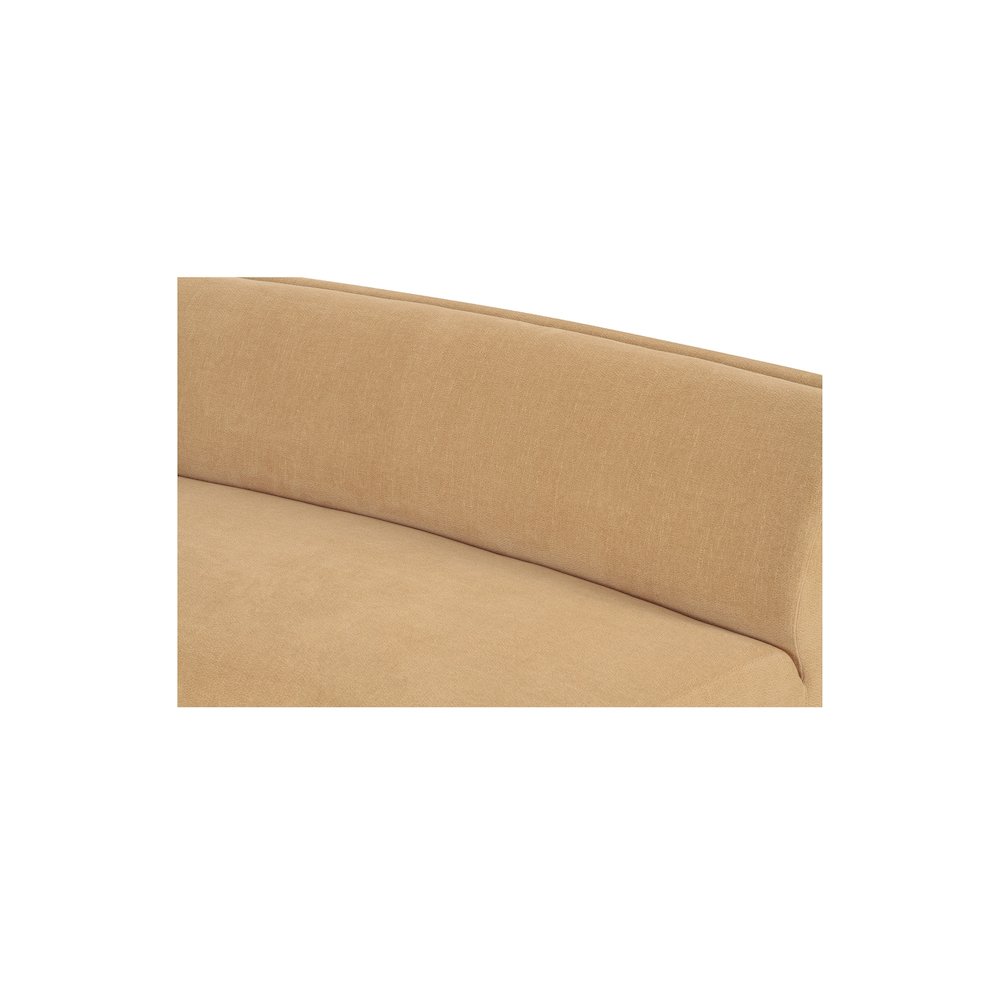 Naomi 2 Piece Convex Modular Sectional Golden Yellow