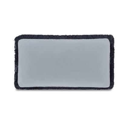 Yasmin Lumbar Cushion Light Blue Faux Mohair