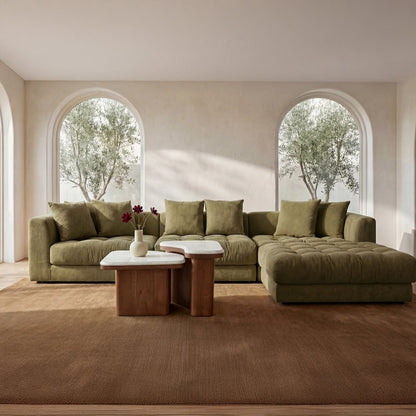 Davie Right Arm Facing Chair Olive