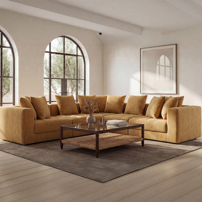 Davie Classic L Modular Sectional Golden Yellow