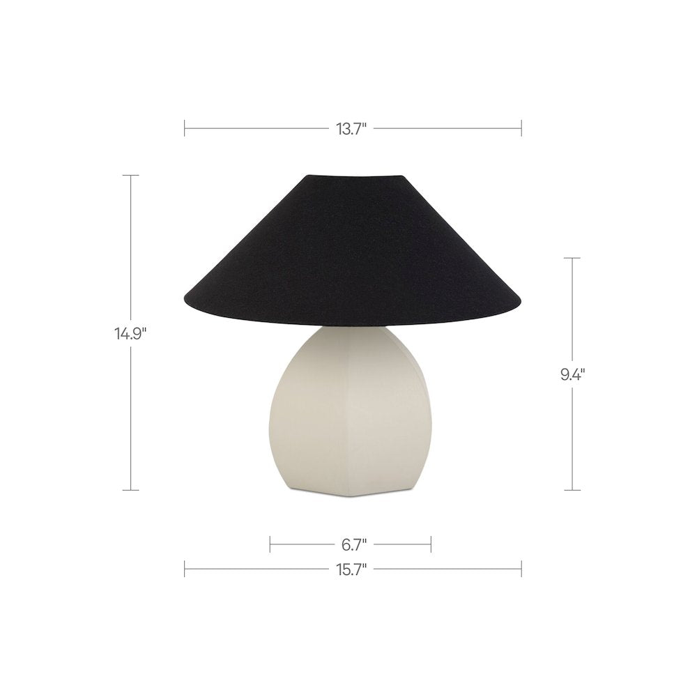 Keeley Table Lamp White