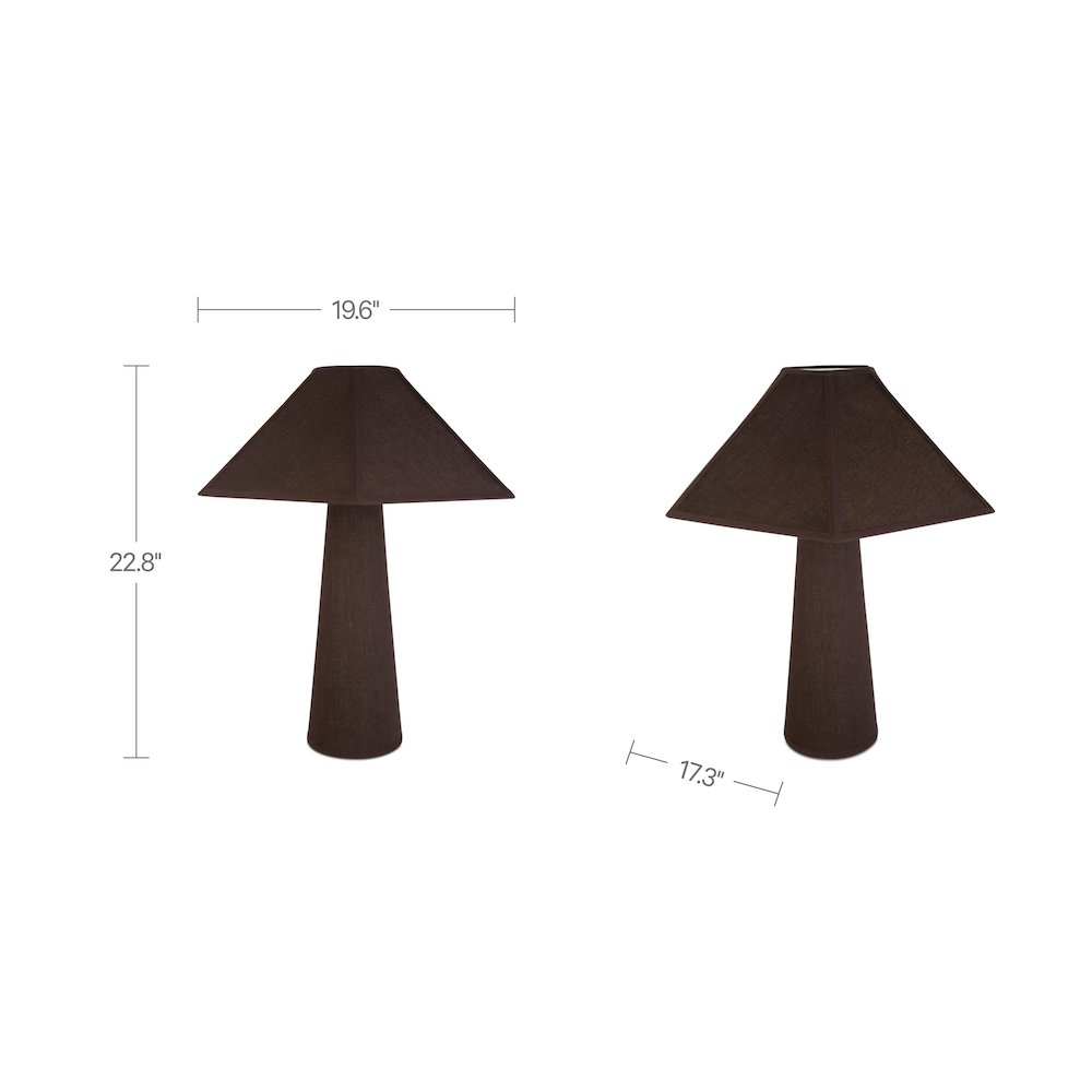 Gigi Table Lamp Dark Brown