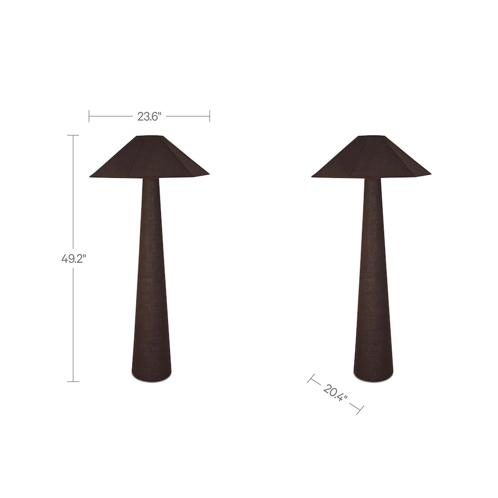 Gigi Floor Lamp Dark Brown