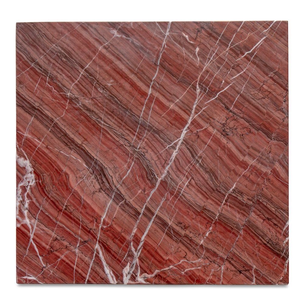 Blair Accent Table Rosso Levanto Marble