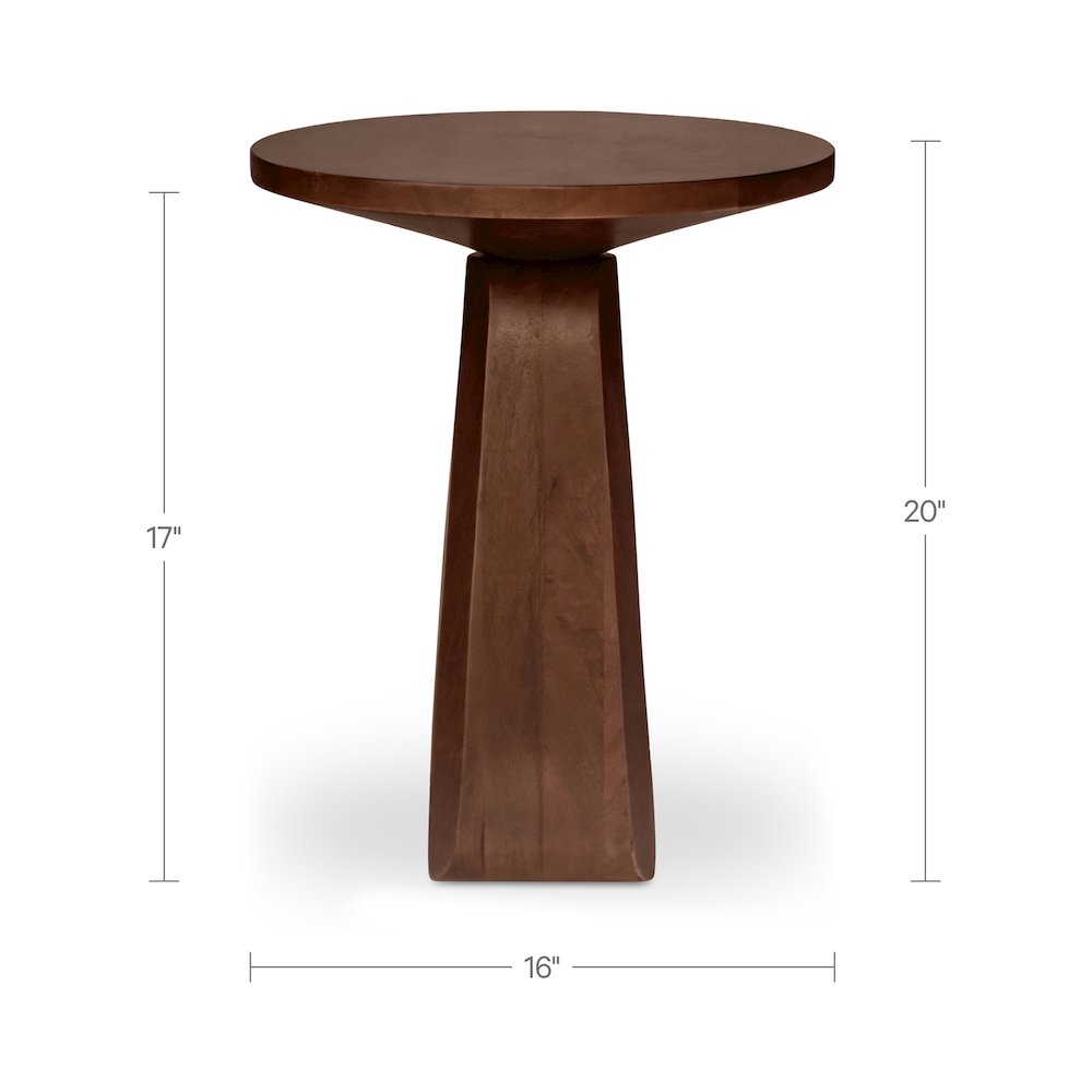 Harley Side Table Dark Brown