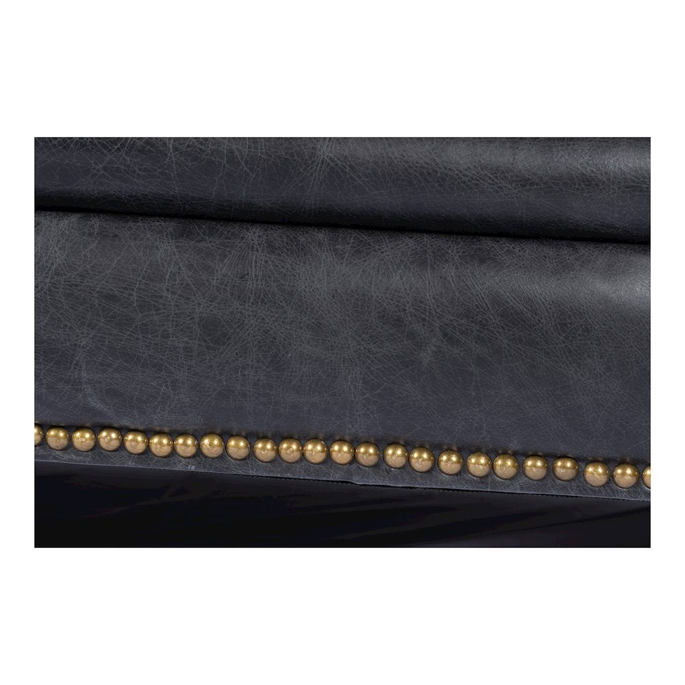 Birmingham Sofa Black Leather