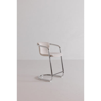 Freeman Chrome Frame Counter Stool Blended Cream - Set of Two