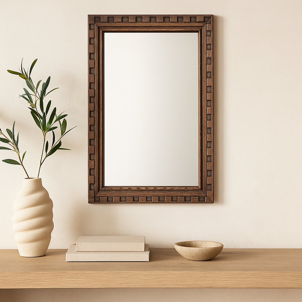 Holland Mirror Large Brown