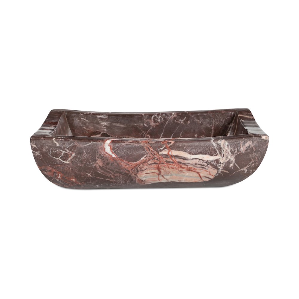 Piero Basin Deep Red Marble