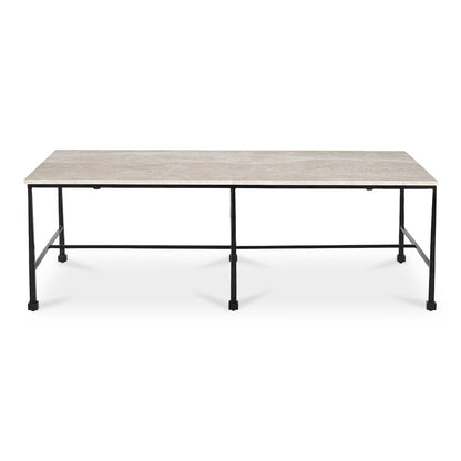 River Coffee Table Botticino Marble