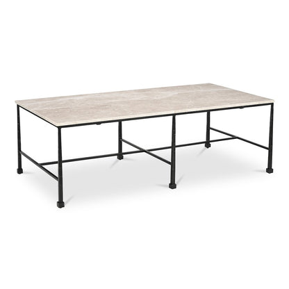 River Coffee Table Botticino Marble