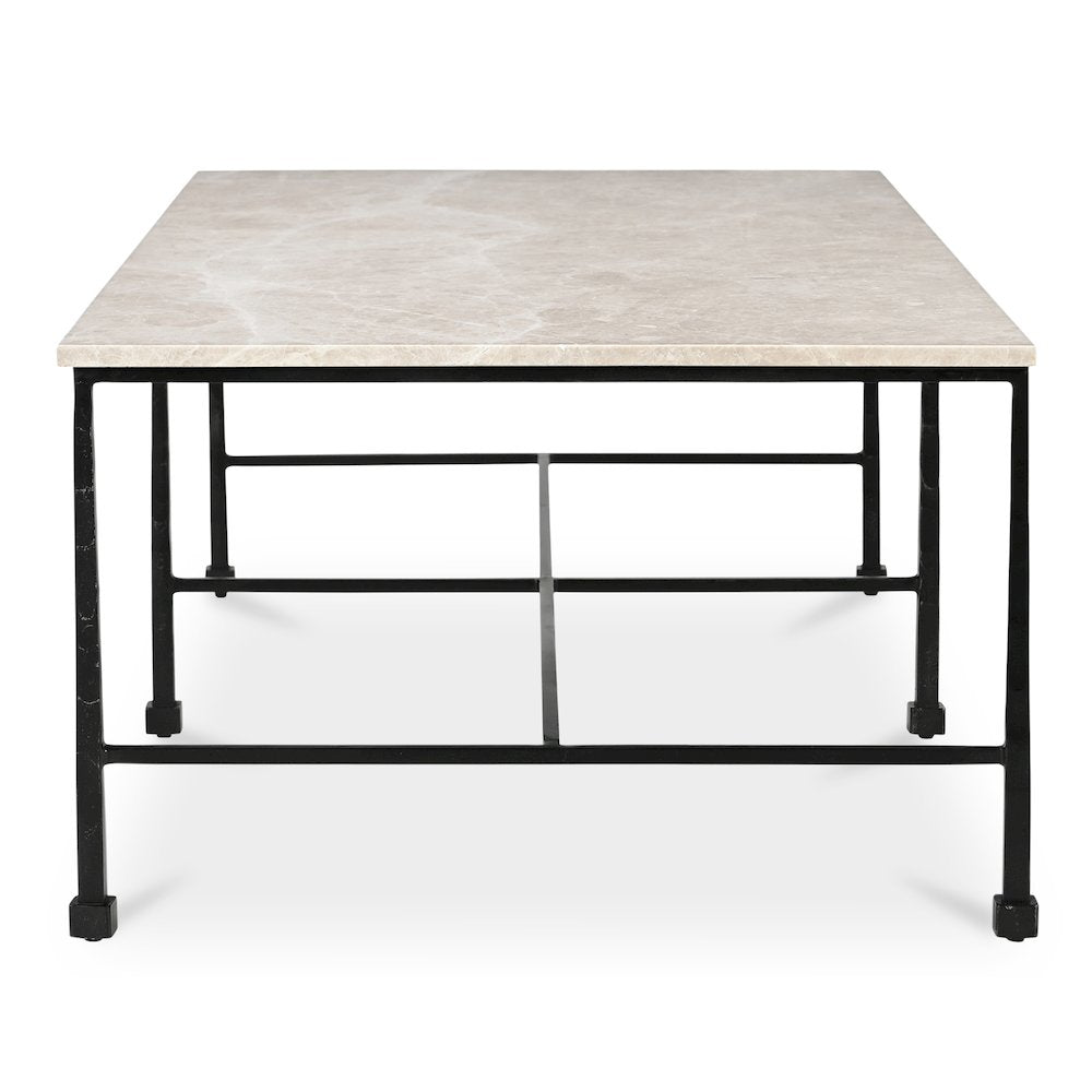 River Coffee Table Botticino Marble