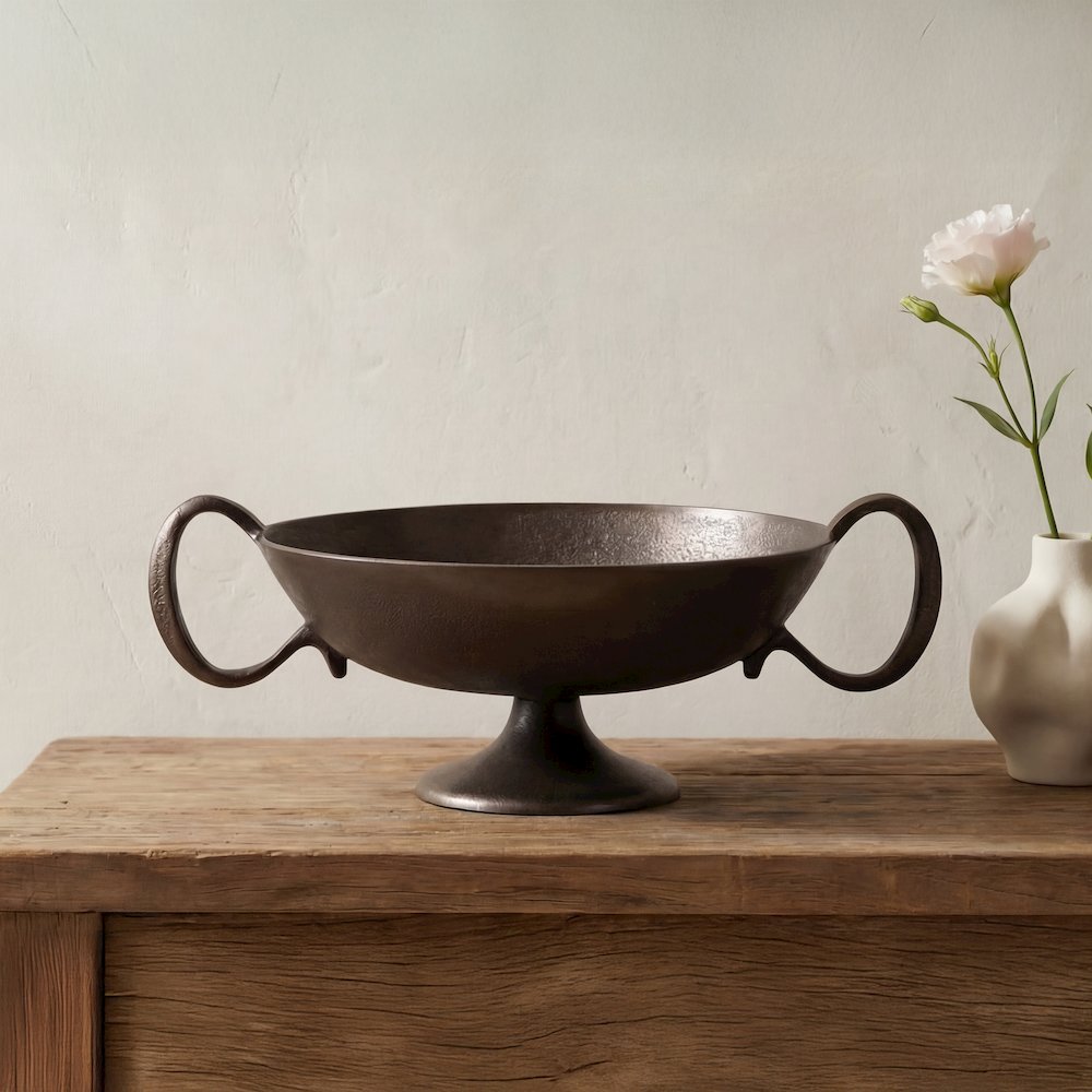 Floris Decorative Bowl Antique Brass Cast Aluminum