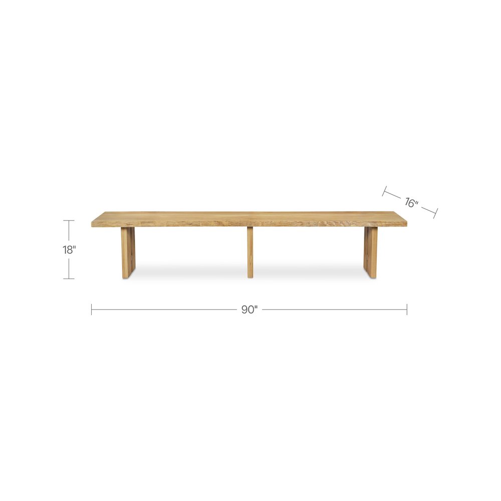 Tessa Dining Bench Natural