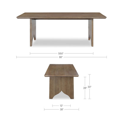Lake Dining Table Brown