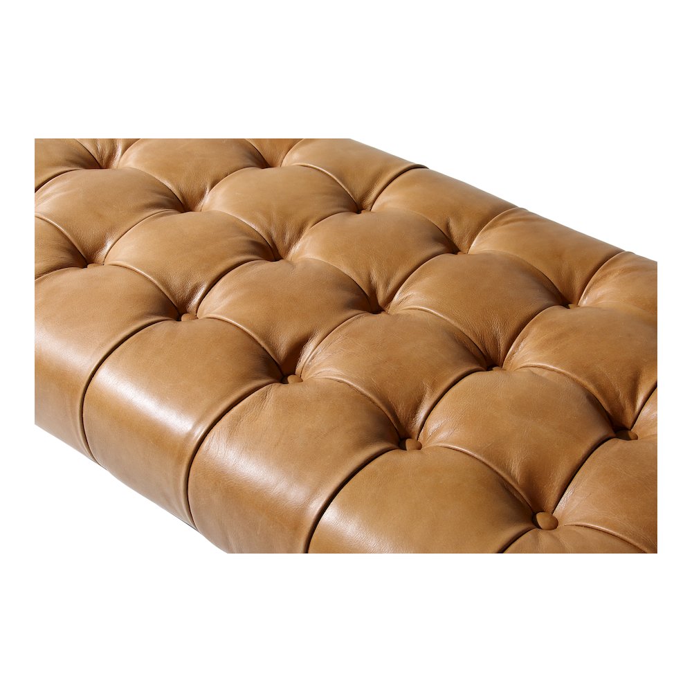 Wyatt Leather Bench Tan