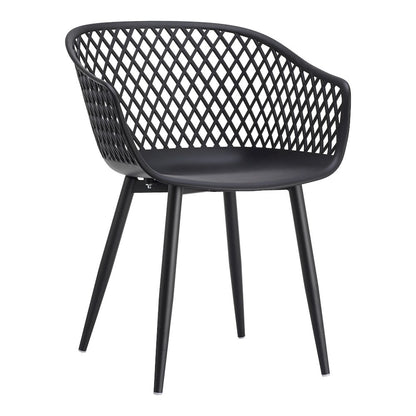 Piazza Outdoor Chair Black - Set of Two