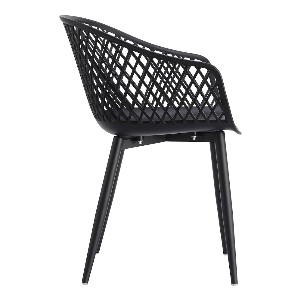 Piazza Outdoor Chair Black - Set of Two