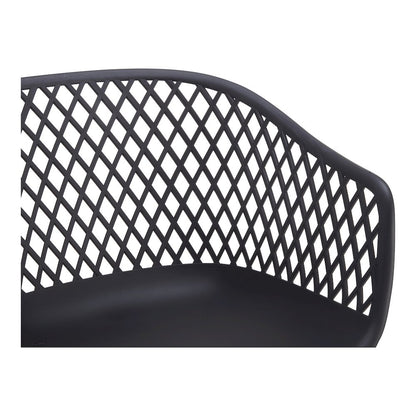 Piazza Outdoor Chair Black - Set of Two