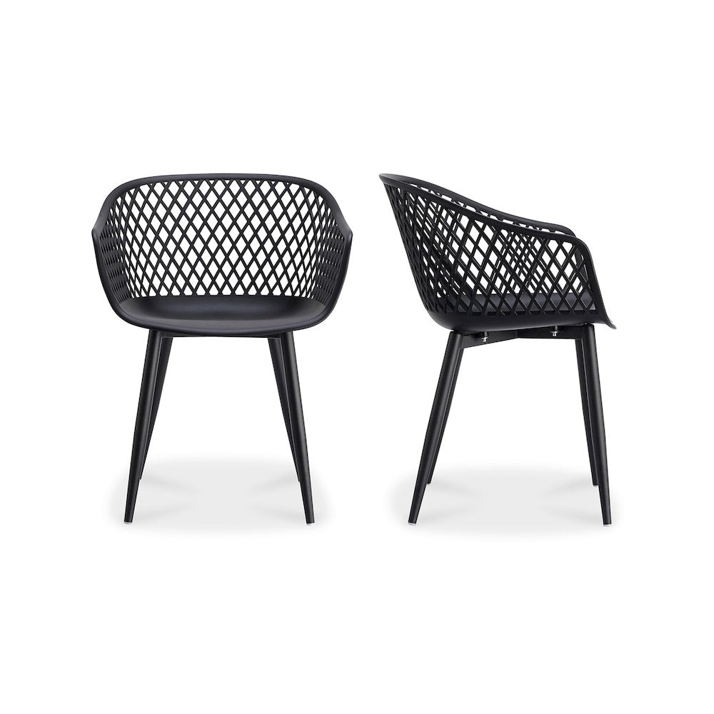 Piazza Outdoor Chair Black - Set of Two