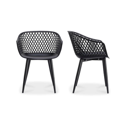 Piazza Outdoor Chair Black - Set of Two