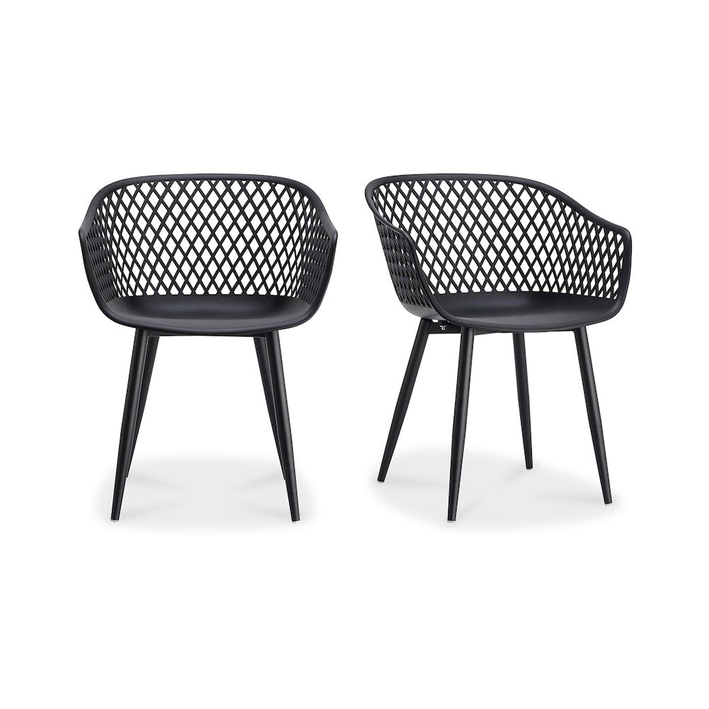 Piazza Outdoor Chair Black - Set of Two