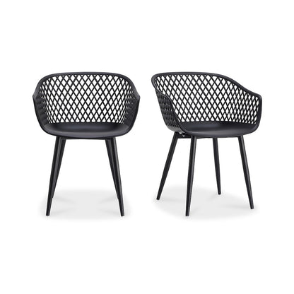 Piazza Outdoor Chair Black - Set of Two