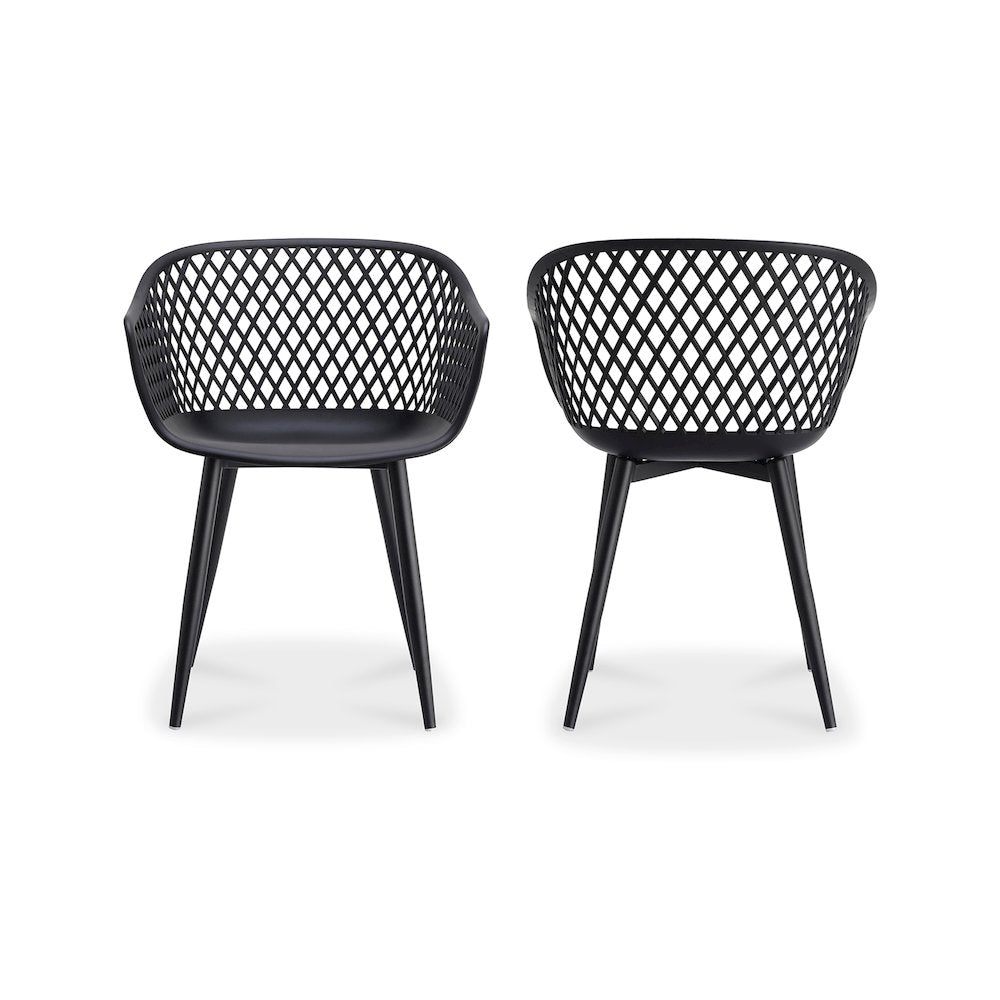 Piazza Outdoor Chair Black - Set of Two