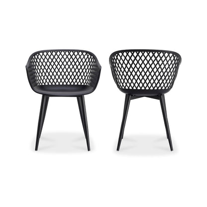 Piazza Outdoor Chair Black - Set of Two