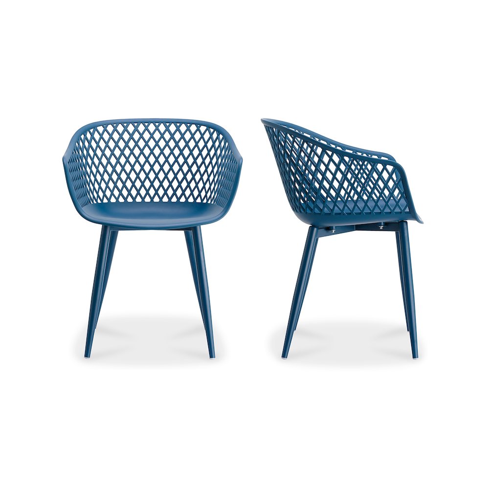 Piazza Outdoor Chair Blue - Set of Two