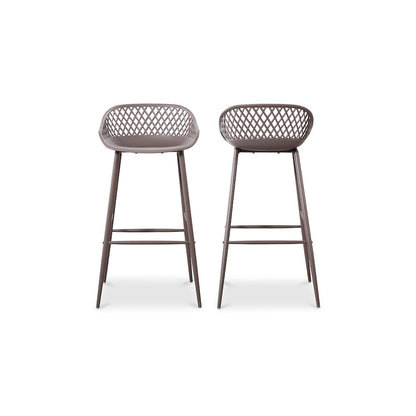 Piazza Outdoor Barstool Grey - Set Of Two