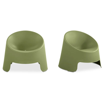 Nolla Outdoor Accent Chair Green-Set of Two