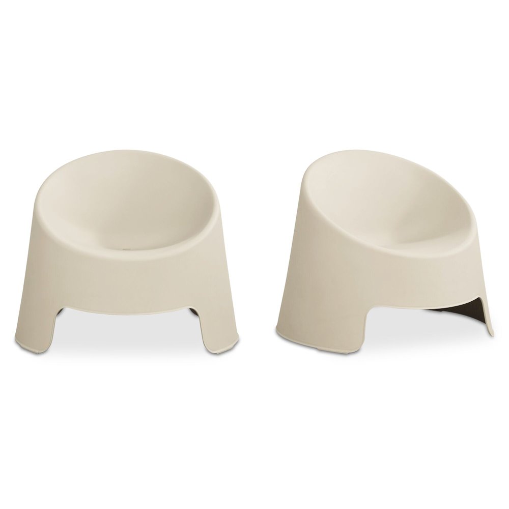 Nolla Outdoor Accent Chair Light Grey-Set of Two