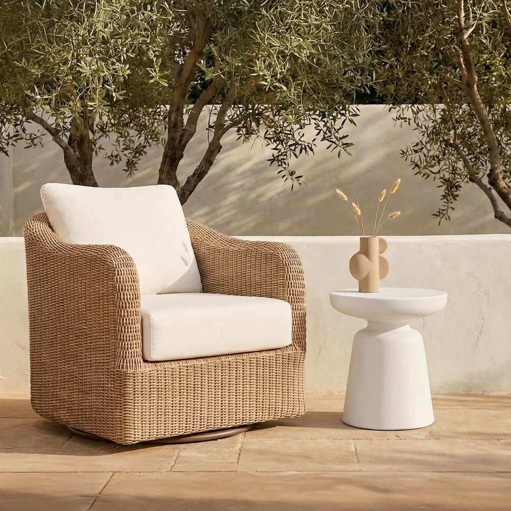 Ruth Outdoor Side Table White