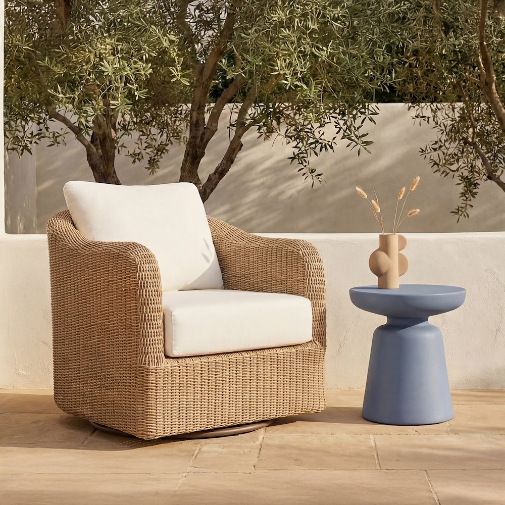Ruth Outdoor Side Table Blue
