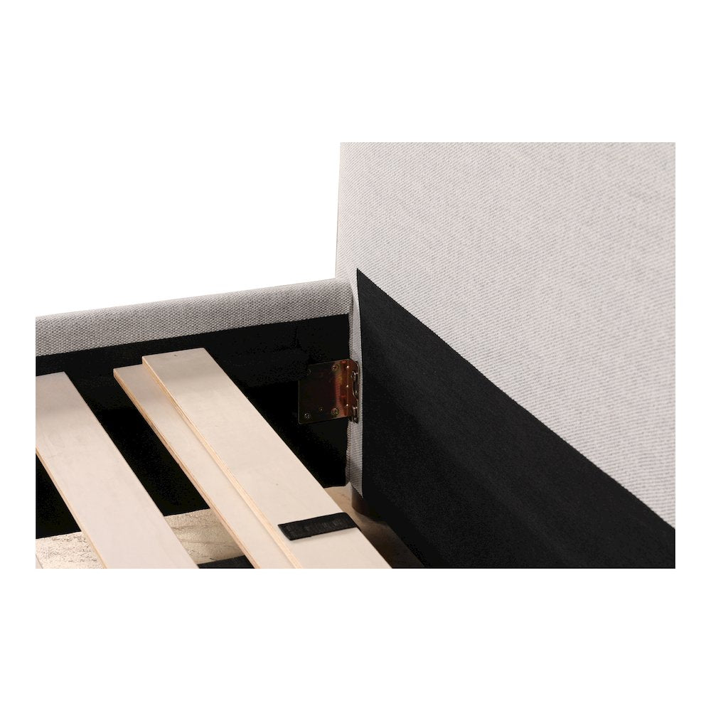 Luzon King Bed Light Grey