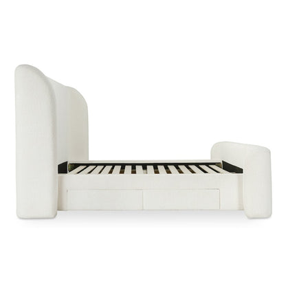 Sophia King Storage Bed Cream