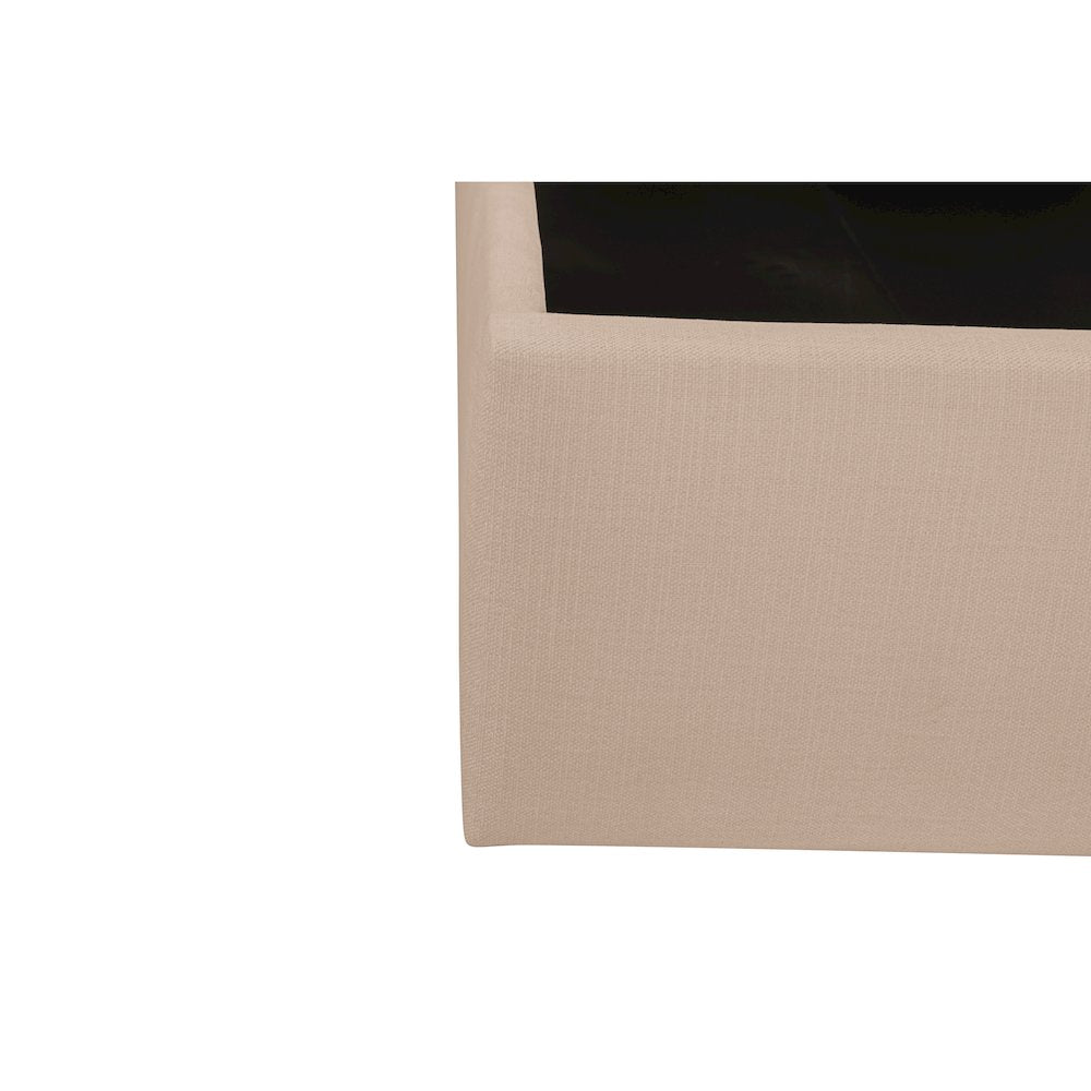 Sebastion King Storage Bed Cream