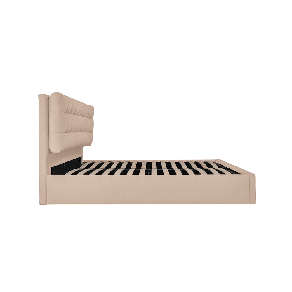 Sebastion King Storage Bed Cream