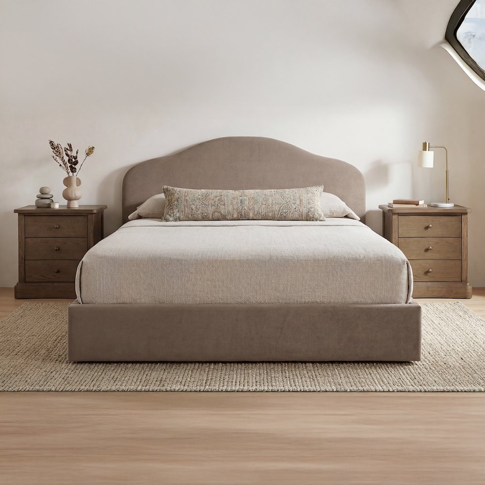 Maggie King Storage Bed Taupe