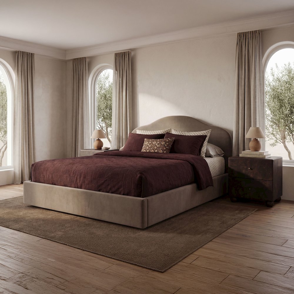 Maggie King Storage Bed Taupe