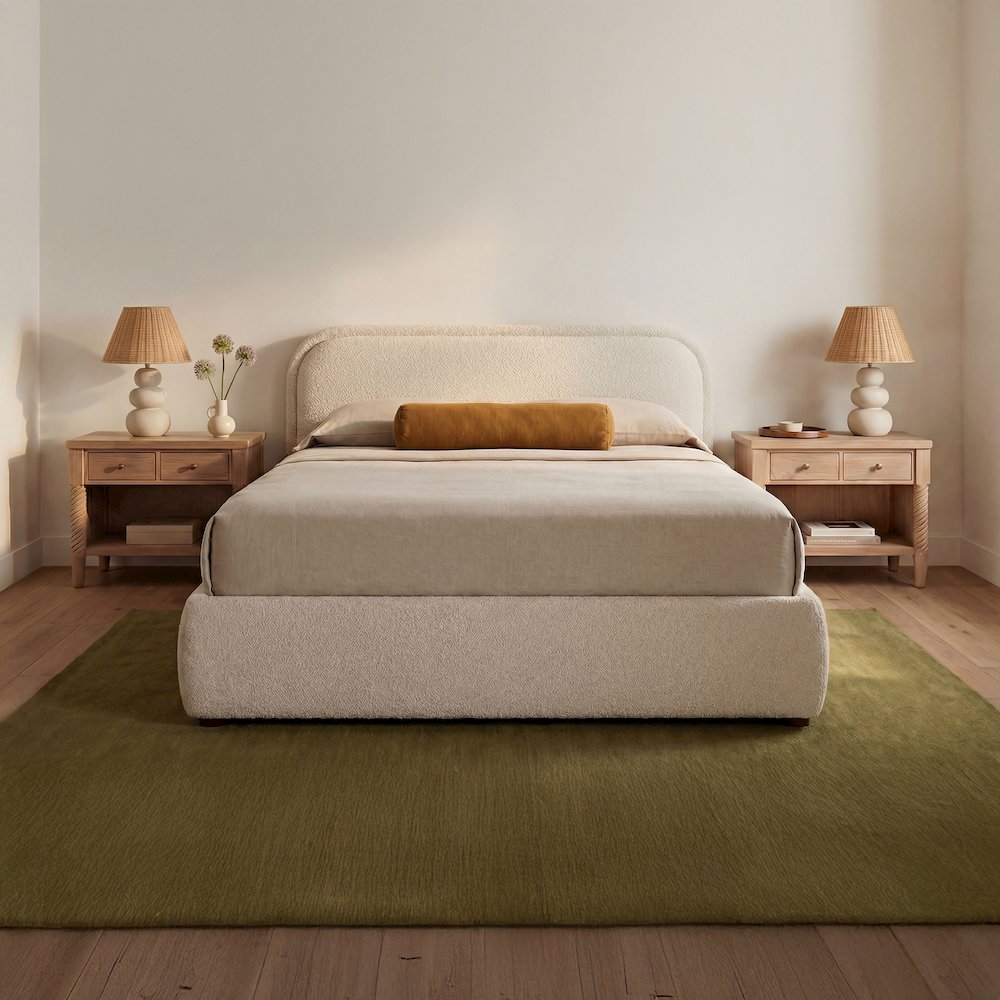 Colin Queen Storage Bed Oatmeal