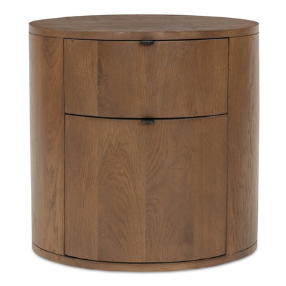 Theo 2 Drawer Nightstand Brown