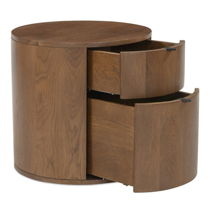Theo 2 Drawer Nightstand Brown