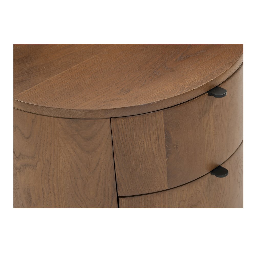 Theo 2 Drawer Nightstand Brown