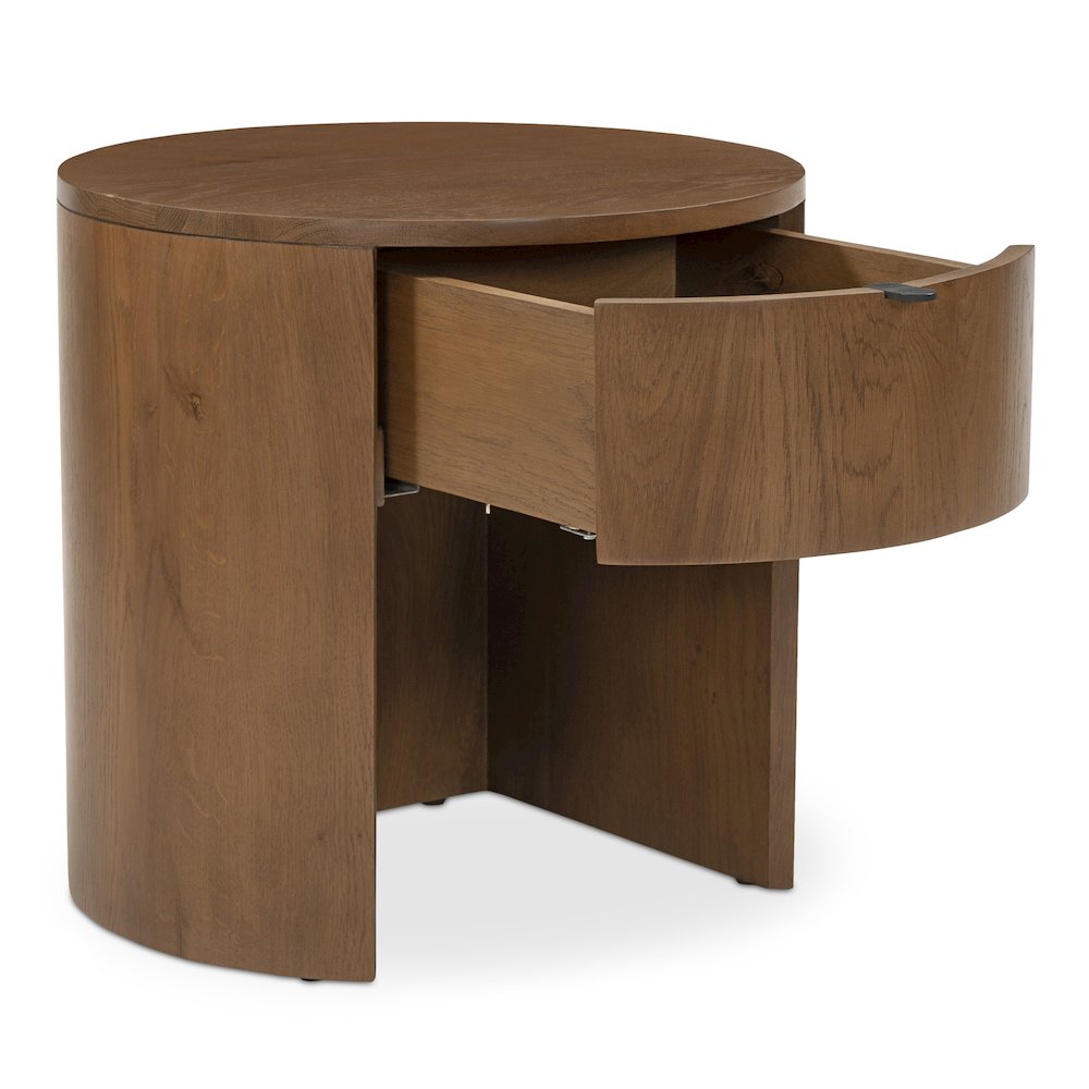 Theo 1 Drawer Nightstand Brown